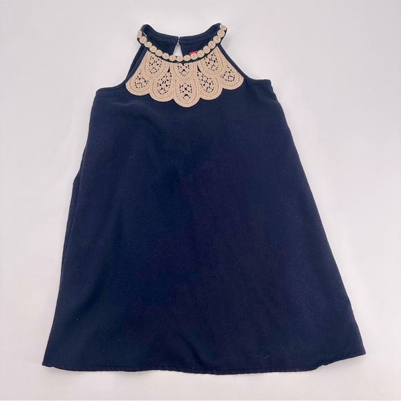 Lilly Pulitzer Blue Mini Pearl Dress Girls Size 6 - Picture 1 of 4